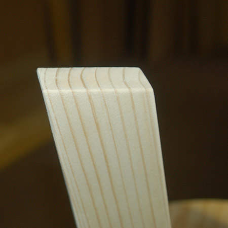 10. Also round off the bottom of the legs.