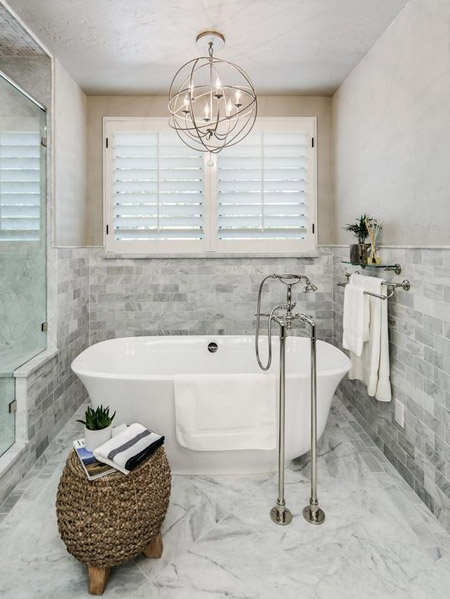 bathroom chandelier