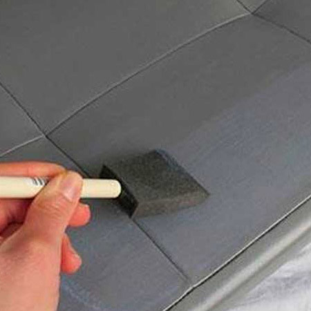 4. Apply a thin layer with a foam applicator