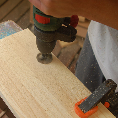  drill holes for the concealed hinges