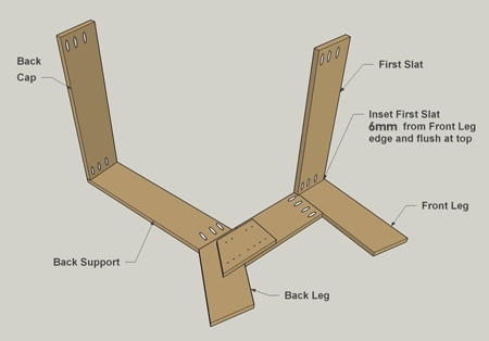 Make your own garden chair diagram