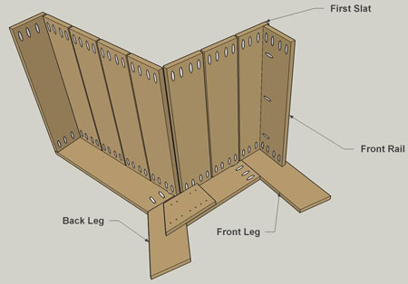 Make your own garden chair diagram