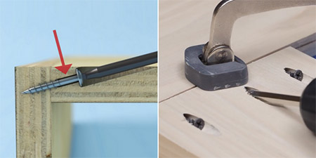 HOME DZINE | DIY Tips - Look closely at a Kreg screw and you will see that it doesn’t have threads along its entire length. When driving a Kreg screw into the pocket-hole, the smooth shank of the screw turns freely, allowing the joint to pull the adjoining section tightly.