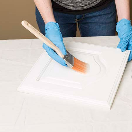 HOME-DZINE | Kitchen Makeover - Select the best paint for your particular project and apply to cabinet doors