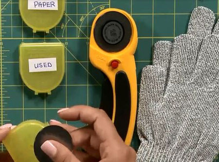 HOME-DZINE | Olfa Cutters - Repurposing old or worn clothing is all the rage these days and a rotary cutter makes modifying store-bought garments super simple. If you want to transform a pair of old jeans into a high-low skirt or a handy tote bag, turn to the OLFA Original 60mm Rotary Cutter (RTY-3/G) to cut out the shapes before sewing