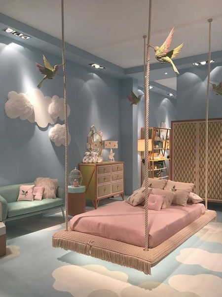 whimsical childrens bedroom