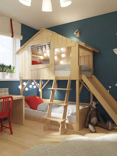 loft cabin playhouse bed