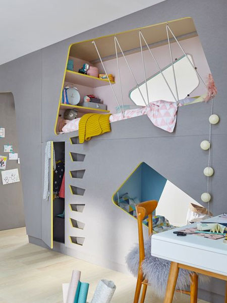 built in childrens bed