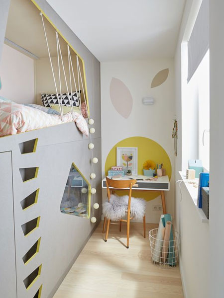 built in childs bed
