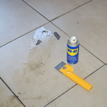 wd-40 removes sticky tape