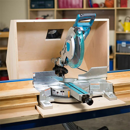 diy mitre saw hood