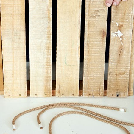 pallet wood veggie rack