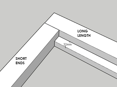 assemble the frame for the hanging bed