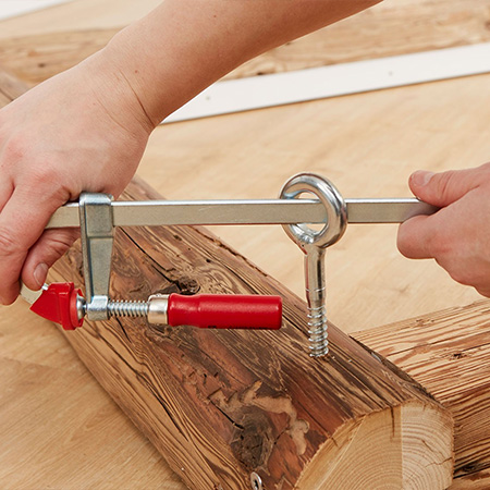 insert an eye bolt