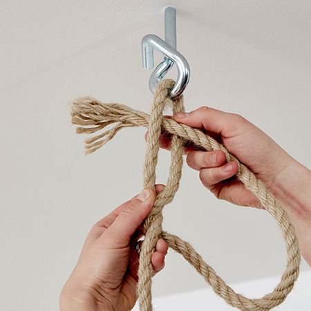 strong knot to hang bed from ceiling