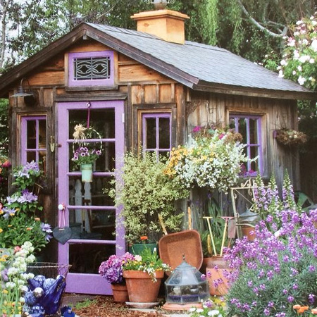 shed from reclaimed materials