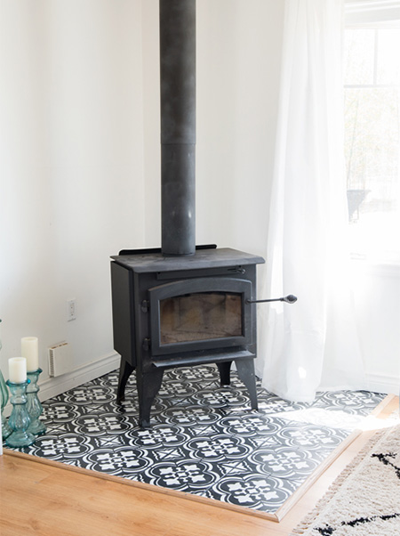 how to paint floor tiles