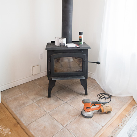 how to paint floor tiles