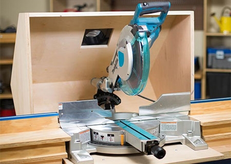 dust hood for mitre saw