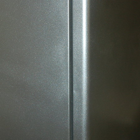restore refrigerator with Rust-Oleum Universal titanium silver spray paint
