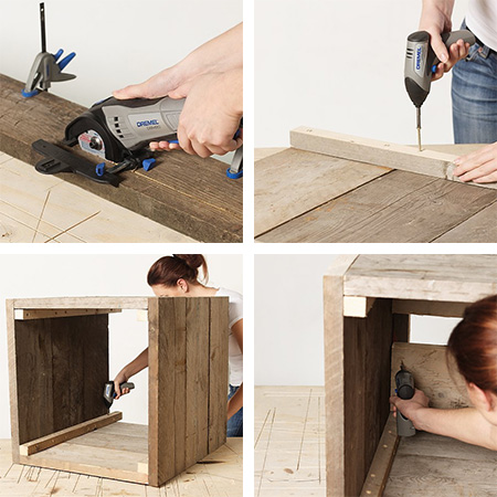 make a planter from reclaimed pallets