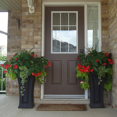 add curb appeal to front door