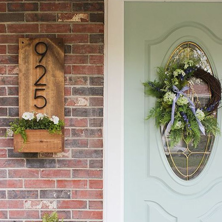 diy wood house numbers