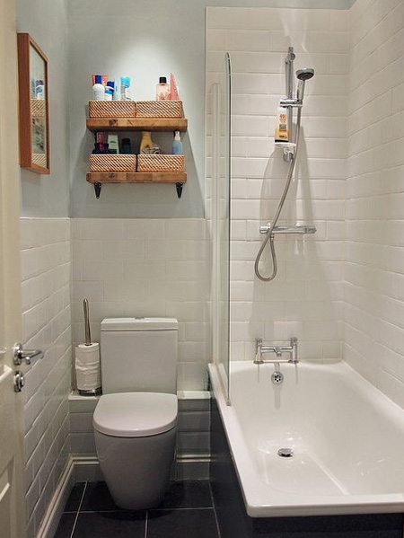 lighting is important in a small bathroom