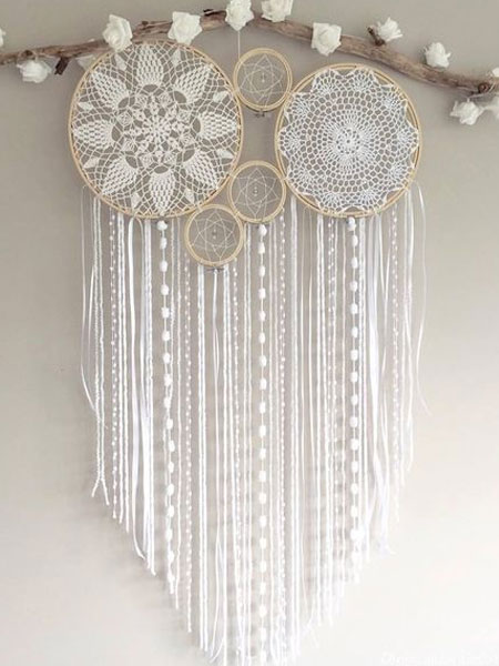 diy doily dreamcatcher