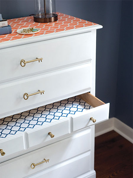 Change the look of a chest of drawers