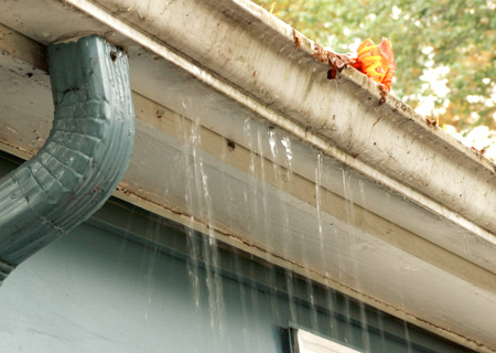 gutter overflowing
