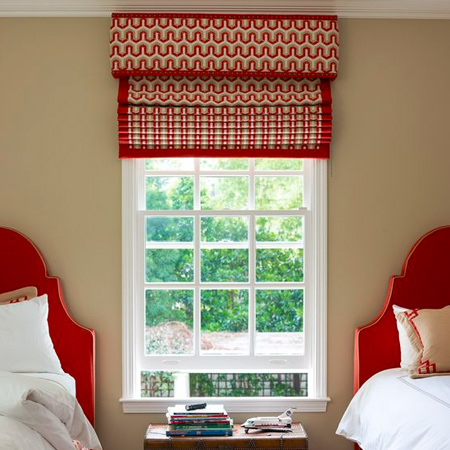 patterned curtains add personality