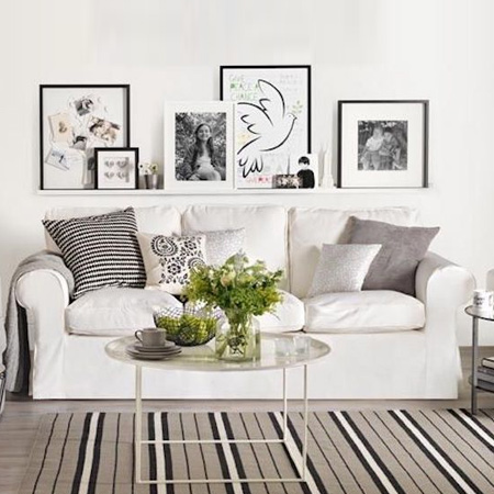 wall shelf for decor in rental property