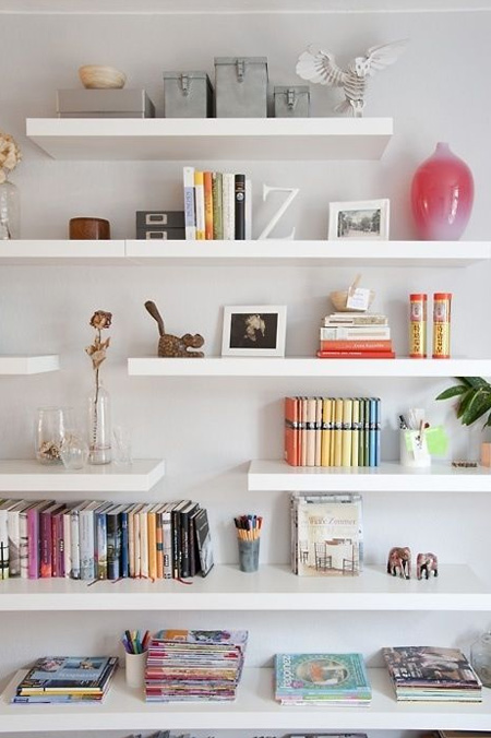 floating shelf bookcase