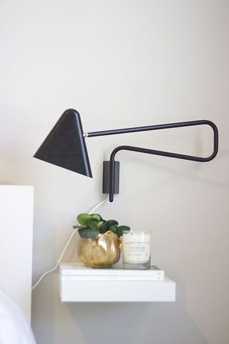 floating shelf bedside table