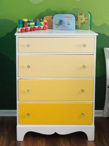 yellow ombre furniture