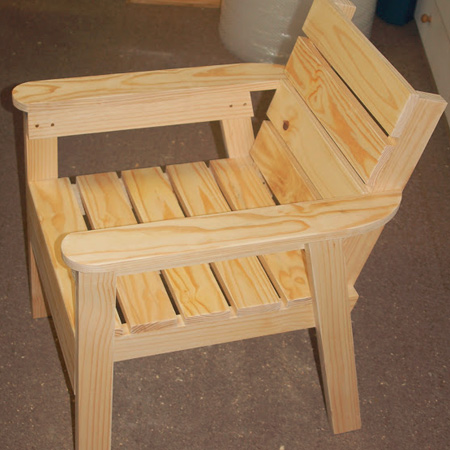 finished garden chair