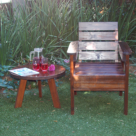 make garden table and garden chair