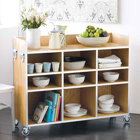 easy diy kitchen storage island