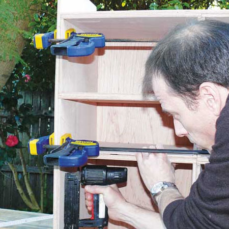 sand the plywood boxes