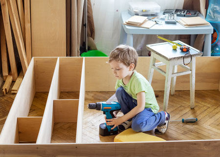 young children and diy