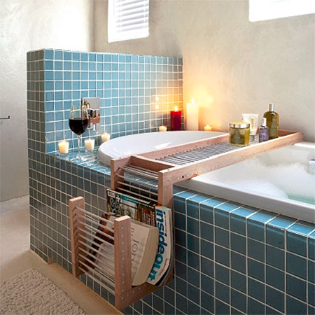 diy bath tray