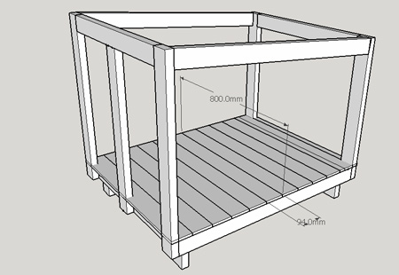 trim base planks to fit