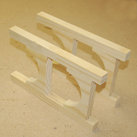 front and back wine holders