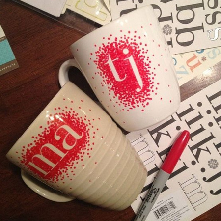 sharpie pen mug ideas