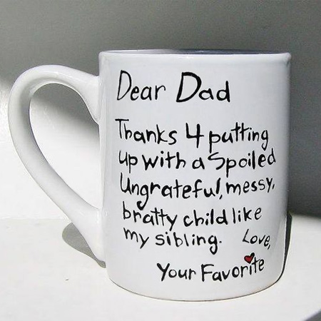 father's day mug with sharpie pen