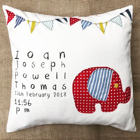 sharpie pen new baby cushion