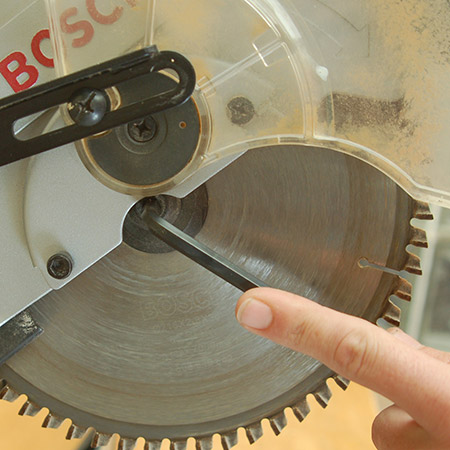Using a suitably sized allen key, insert this into the bolt and turn in a clockwise direction. This may need quite a bit of force to be applied, depending on how tightly it was previously fastened.