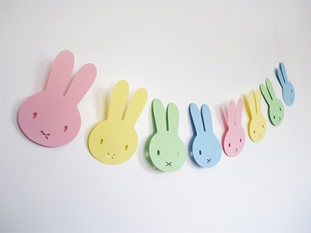 Add colourful Easter fun to your celebrations with this easy bunny garland. The kids will hop with delight!