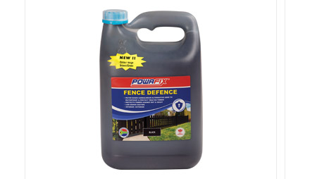 Powafix Fence Defence seals timber and protects against wood rot and fungal decay.